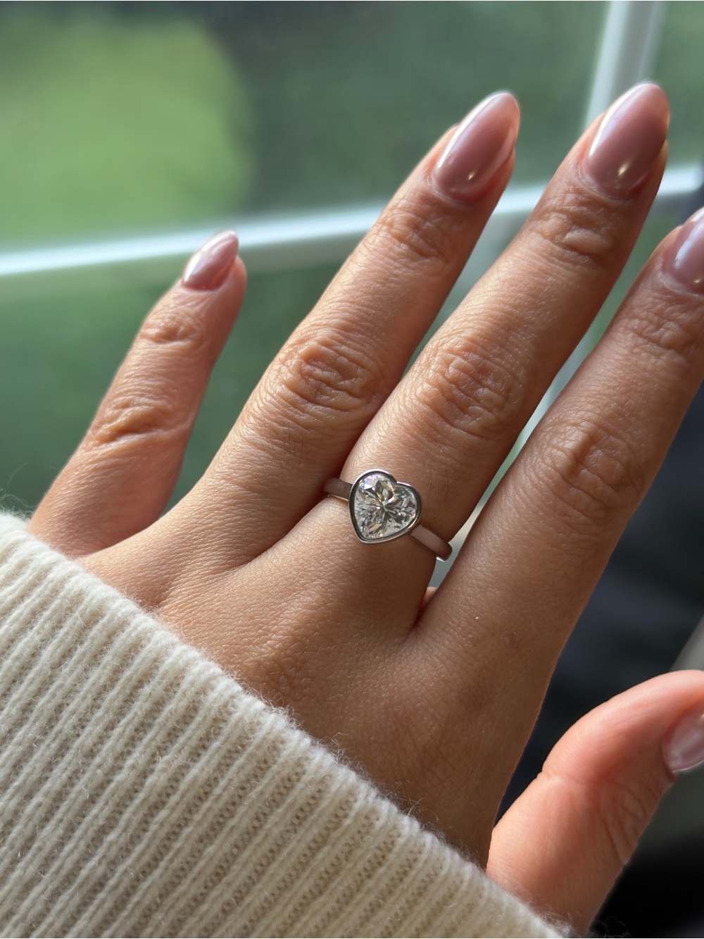 2ct Heart Shaped moissanite engagement Ring sz6
